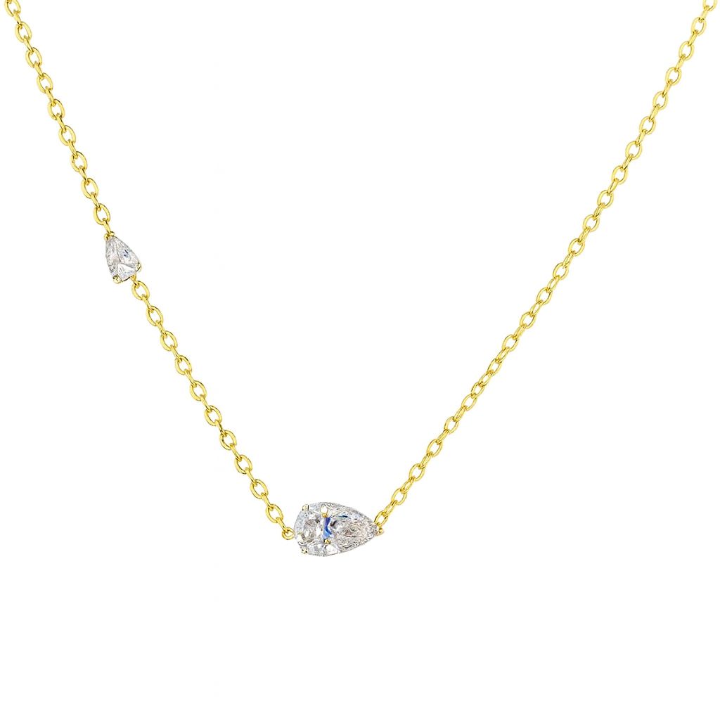 La DiaMantés  | Gilded Dew Diamond Pendant